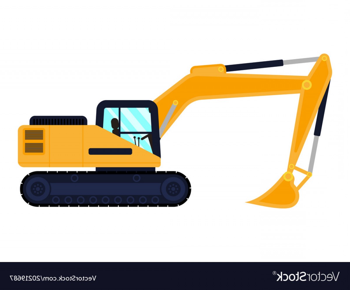 1200x994 Cartoon Building Machine Excavator Vector Cultracing