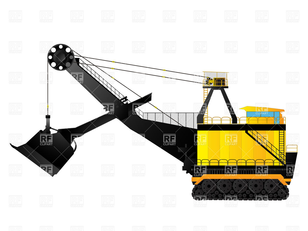 1200x900 Large Open Mine Excavator Vector Image Of Transportation Lirch
