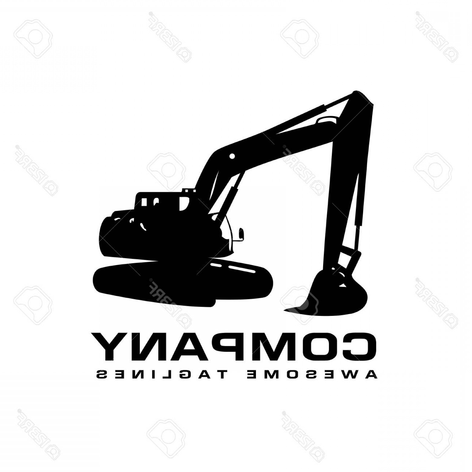 1560x1560 Photostock Vector Excavators Construction Machinery Hydraulic