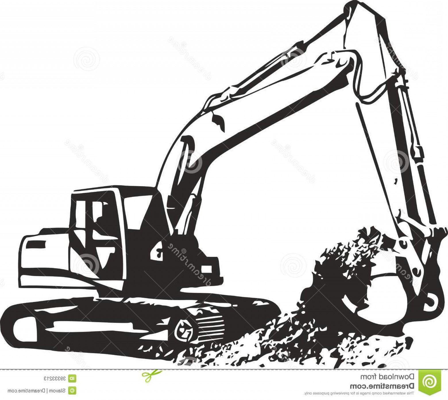 Excavator Vector at Vectorified.com | Collection of Excavator Vector ...