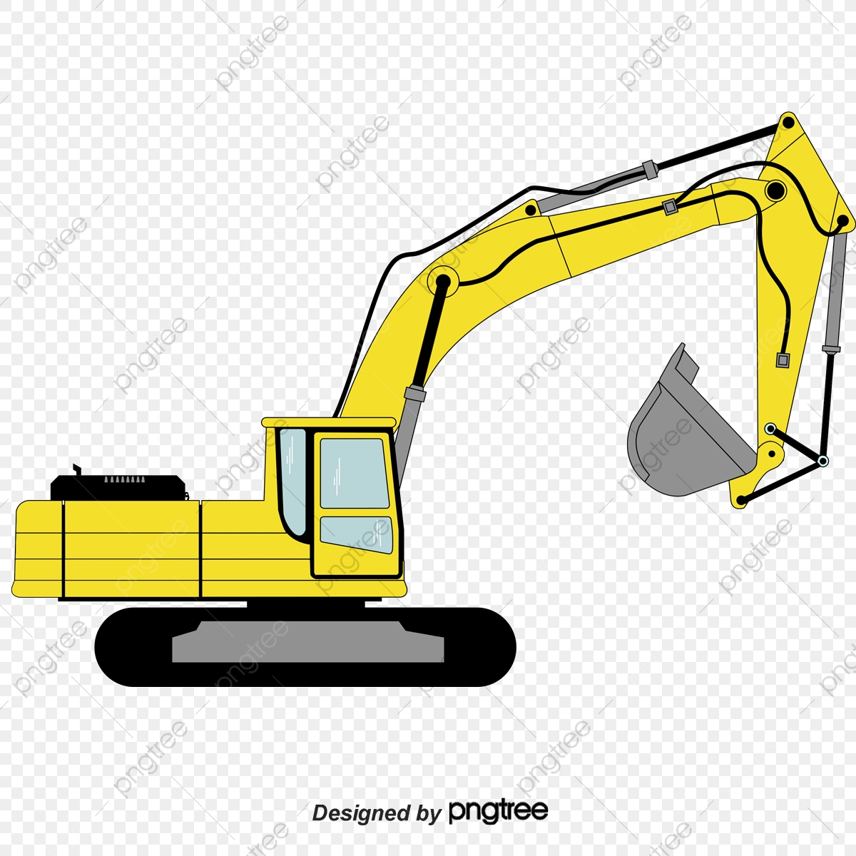 1200x1200 Construction Excavator Vector Construction Tools, Excavator