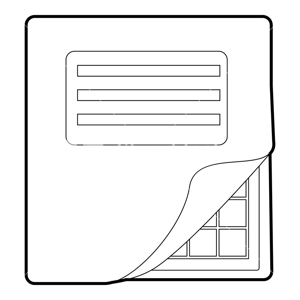 1000x1000 Folder With Table Excel Icon Outline Illustration Of Folder