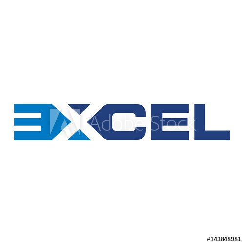 500x500 Excel Logotype Logo Vector