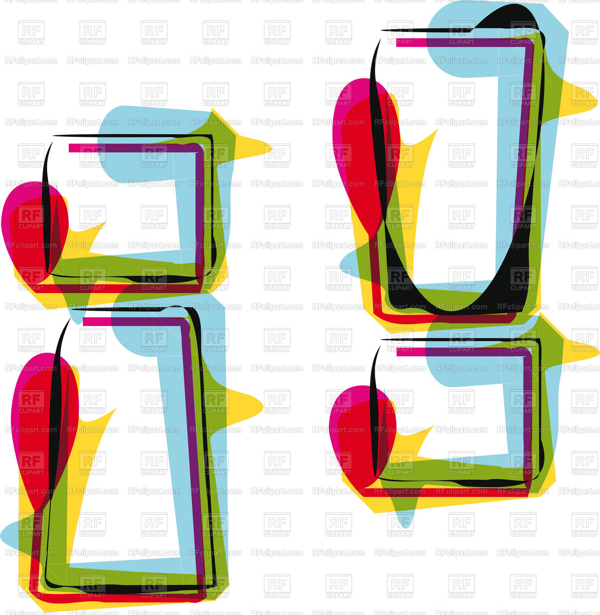 Abstract Colorful Brushed Font Exclamation Mark Vector Image 1171x1200 Abstract Colorful Brushed Font Exclamation Mark Vector Image