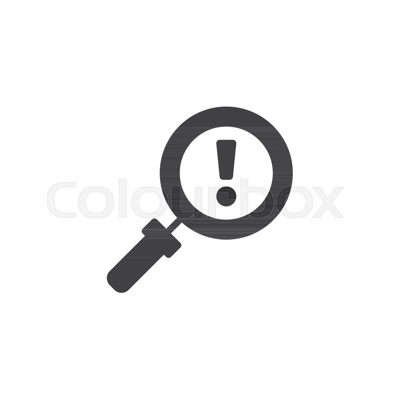 Magnifier With Exclamation Mark Vector Stock Vector Colourbox 800x800 Magnifier With Exclamation Mark Vector Stock Vector Colourbox
