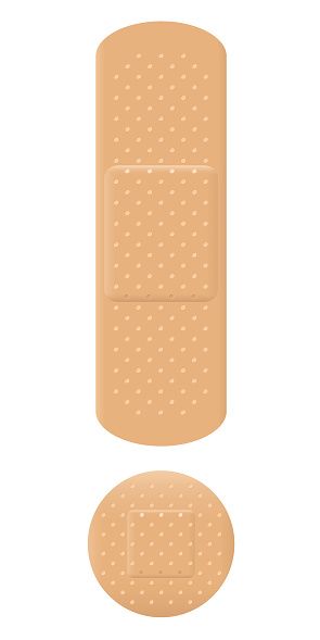 Adhesive Bandage Exclamation Mark Vector Art Illustration 295x589 Adhesive Bandage Exclamation Mark Vector Art Illustration