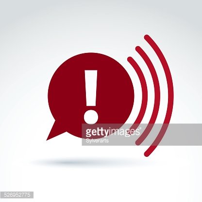 Red Speech Bubble With Exclamation Mark, Vector Broadcast Premium 416x416 Red Speech Bubble With Exclamation Mark, Vector Broadcast Premium