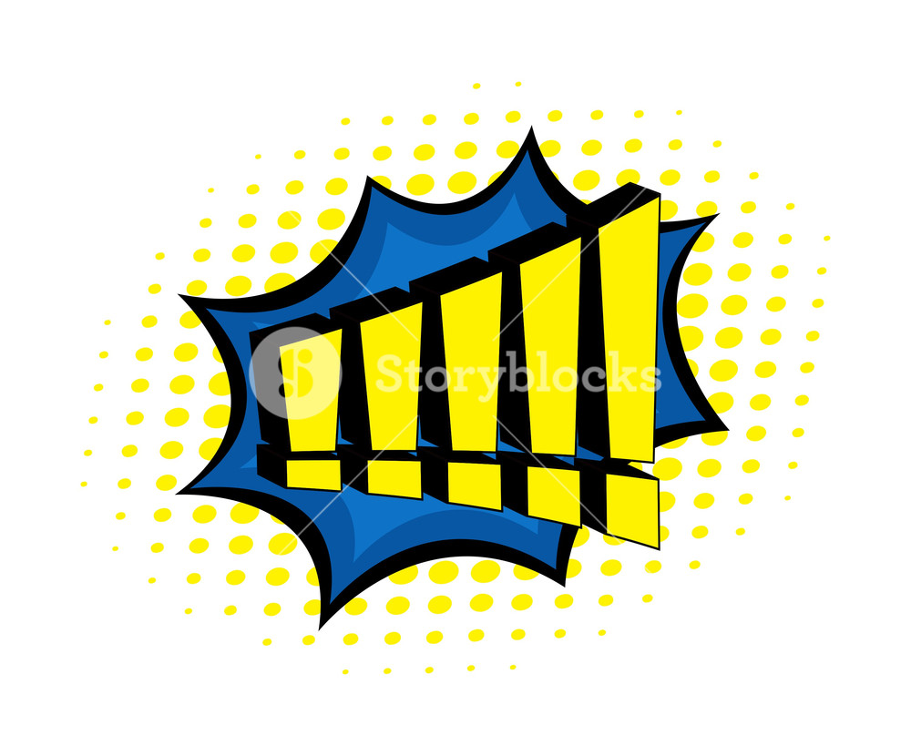 Retro Exclamation Mark Vector Background Royalty Free Stock Image 1000x830 Retro Exclamation Mark Vector Background Royalty Free Stock Image