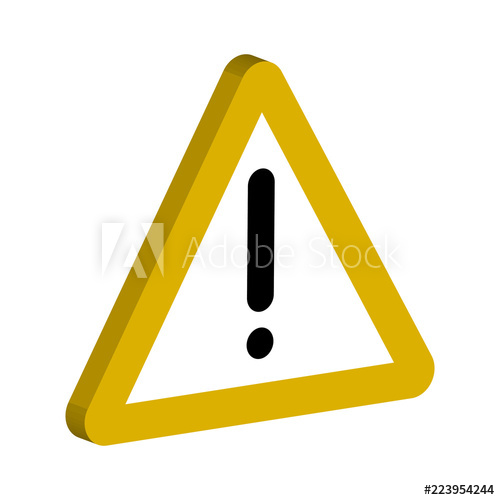 Sign Of The Notifications, Yellow Triangle And An Exclamation 500x500 Sign Of The Notifications, Yellow Triangle And An Exclamation