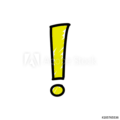 Exclamation Point Vector Image In A Cartoon Style Isolated 500x500 Exclamation Point Vector Image In A Cartoon Style Isolated