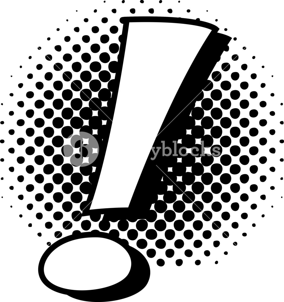 Retro Comic Exclamation Mark Vector Royalty Free Stock Image 940x1000 Retro Comic Exclamation Mark Vector Royalty Free Stock Image