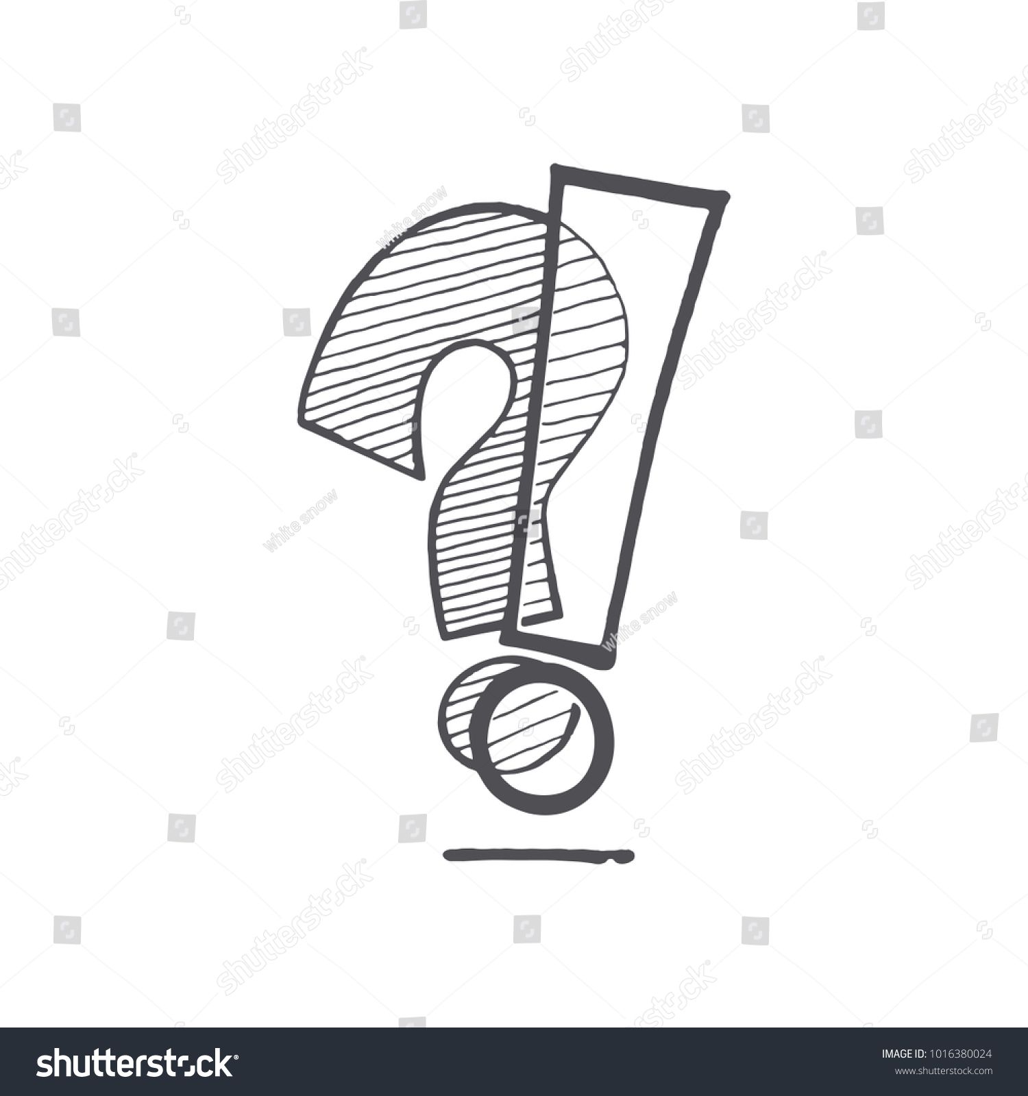 Question Mark And Exclamation Point, Vector 1500x1600 Question Mark And Exclamation Point, Vector