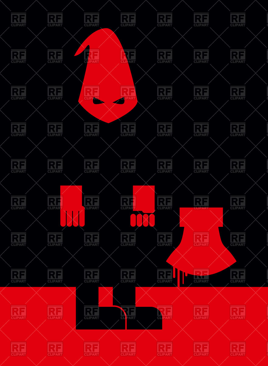 880x1200 Executioner In Mask And With An Axe Vector Image Of Conceptual