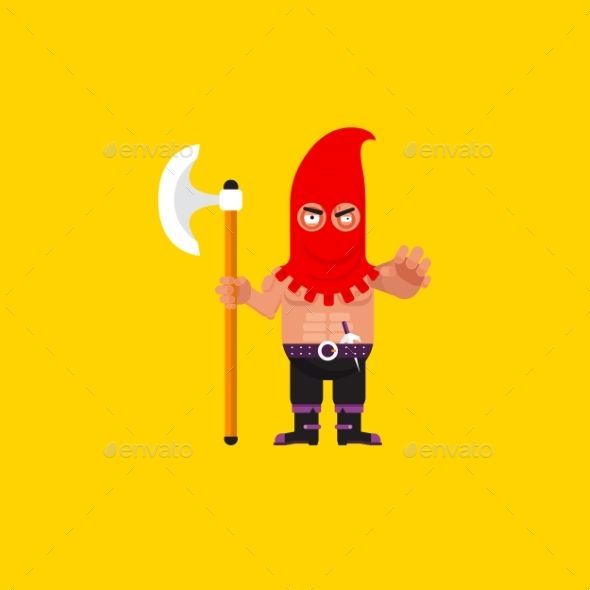 590x590 Illustration A Executioner Character For Halloween Bridge Game