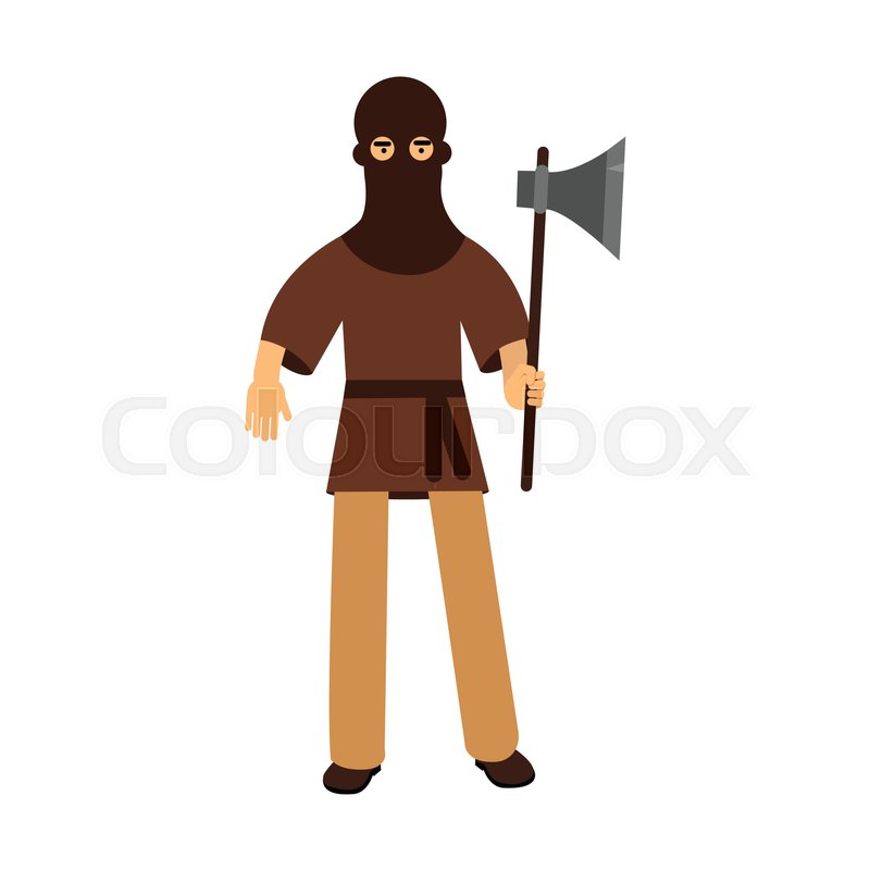 800x800 Medieval Executioner Character Stock Vector Colourbox