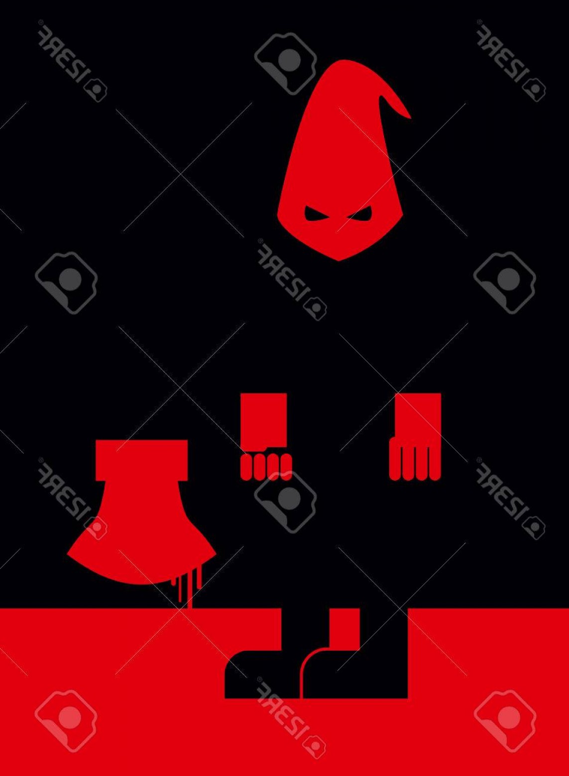 1143x1560 Photostock Vector Executioner In Mask And With An Axe Scary