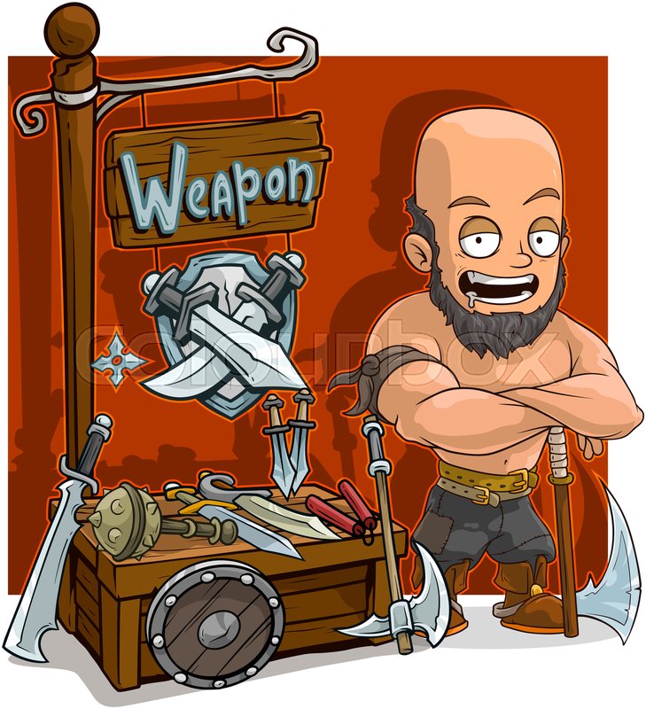 729x800 Cartoon Big Executioner With Axe Stock Vector Colourbox