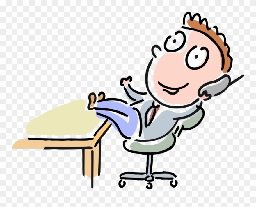 880x714 Executive Vector Office Working Clipart