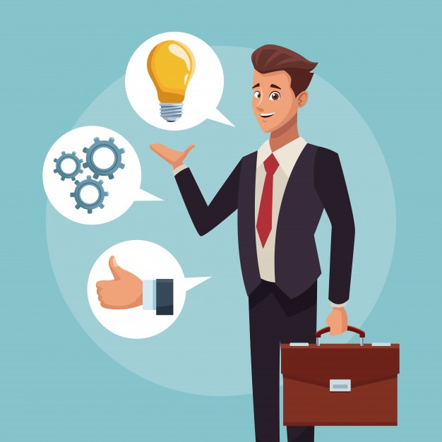 626x626 Businessman Executive Cartoon Vector Premium Download