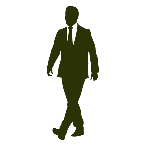 512x512 Executive Walking Silhouette