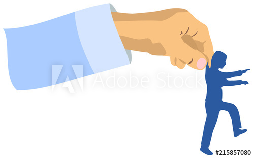 500x311 Hand Picking And Placing Executive Vector Illustration