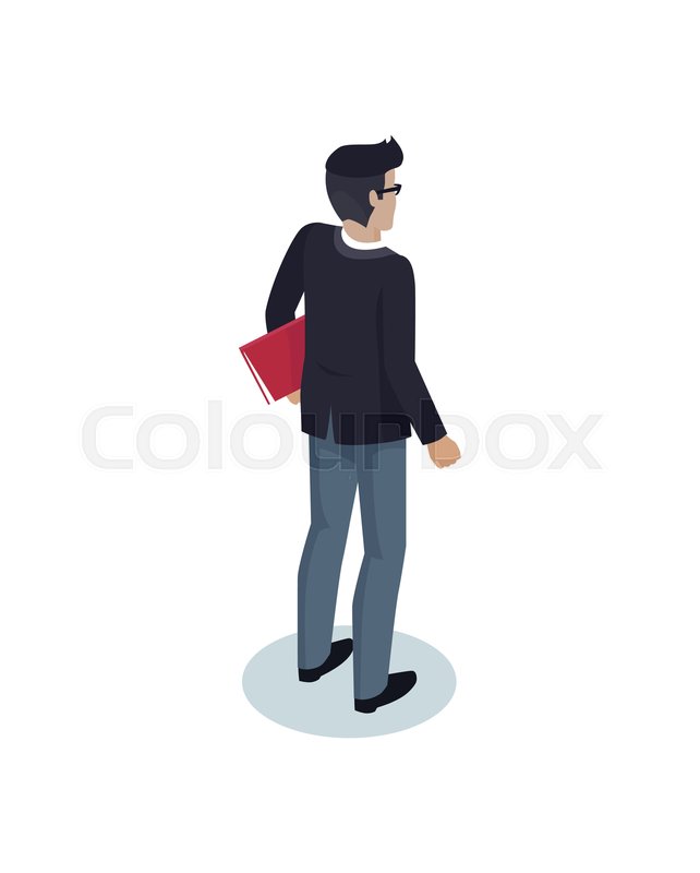 642x800 Businessman Manager Icon Of Man In Stock Vector Colourbox