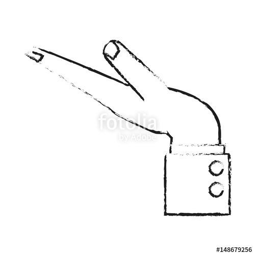 500x500 Black Blurred Silhouette Cartoon Side View Hand With Sleeve