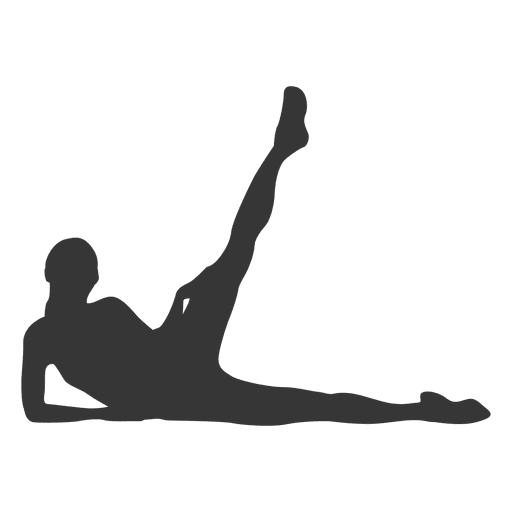 512x512 Female Fitness Exercise Silhouette