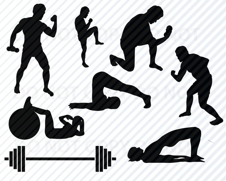 Download Exercise Silhouette Vector at Vectorified.com | Collection ...