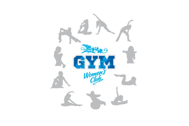 794x529 Womens Fitness Gym Exercise Silhouette Clipart Vector Clip Etsy
