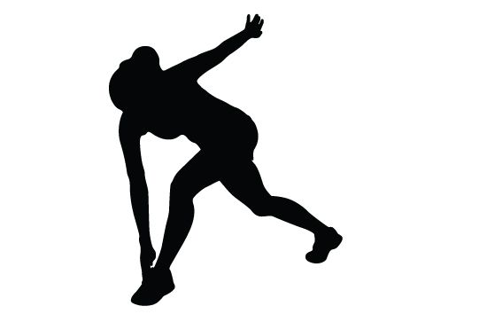 550x354 Woman Exercising Silhouette Vector Study Silhouette Vector