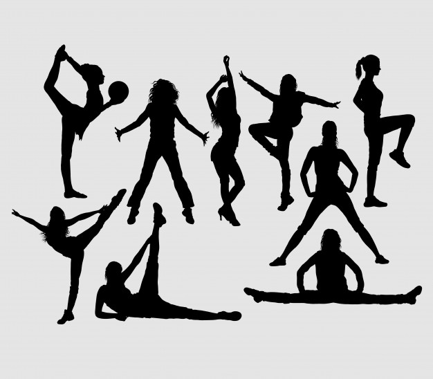626x548 Dance Exercise Silhouette Good Use For Symbol, Logo, Icon, Mascot