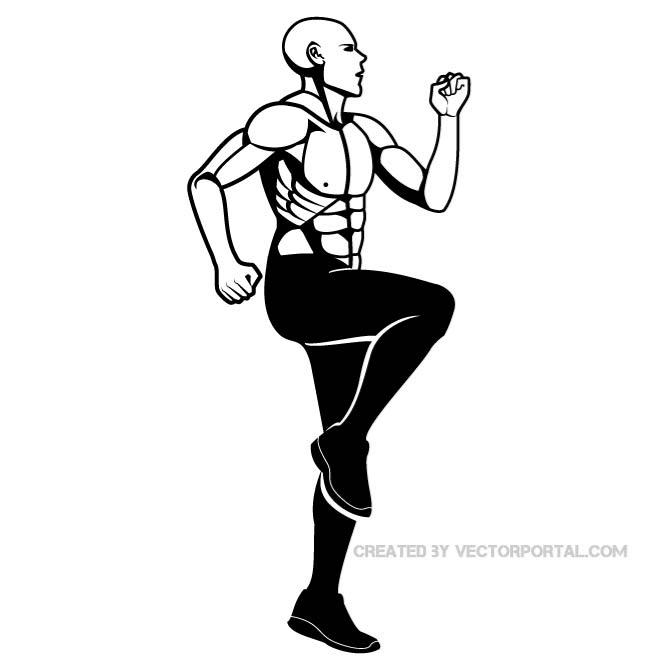 660x660 Fitness Exercise Vector Illustration