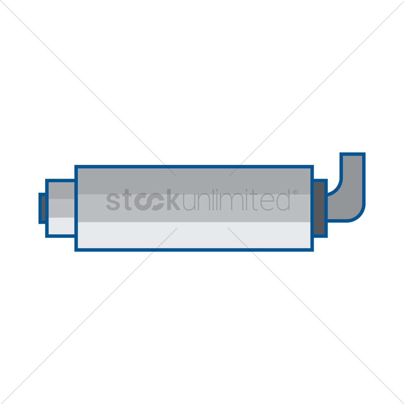 1300x1300 Exhaust Pipe Vector Image