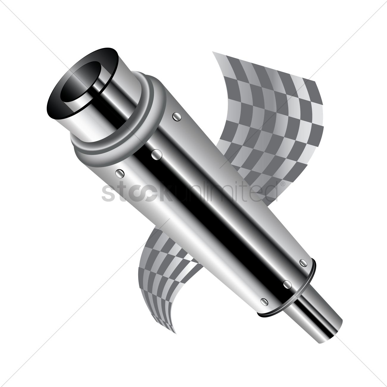 1300x1300 Exhaust Pipe Vector Image