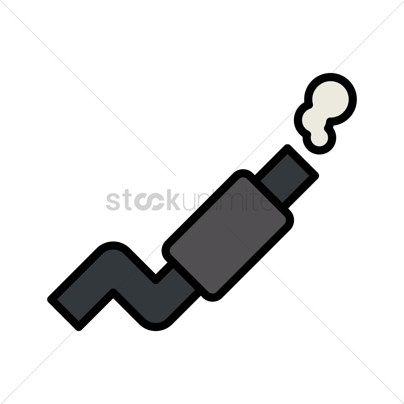 1300x1300 Free Exhaust Pipe Vector Image