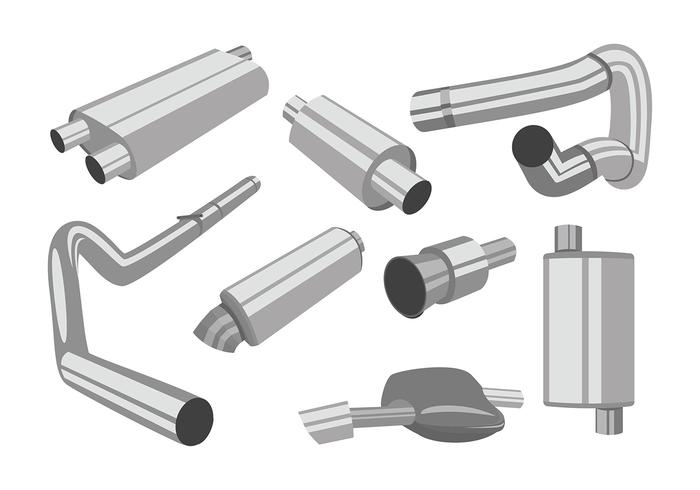 700x490 Muffler Set Free Vector