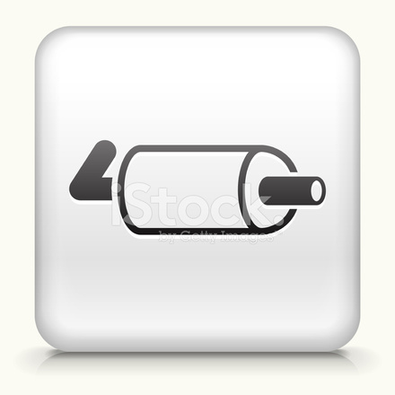 440x440 Square Button With Exhaust Pipe Stock Vector