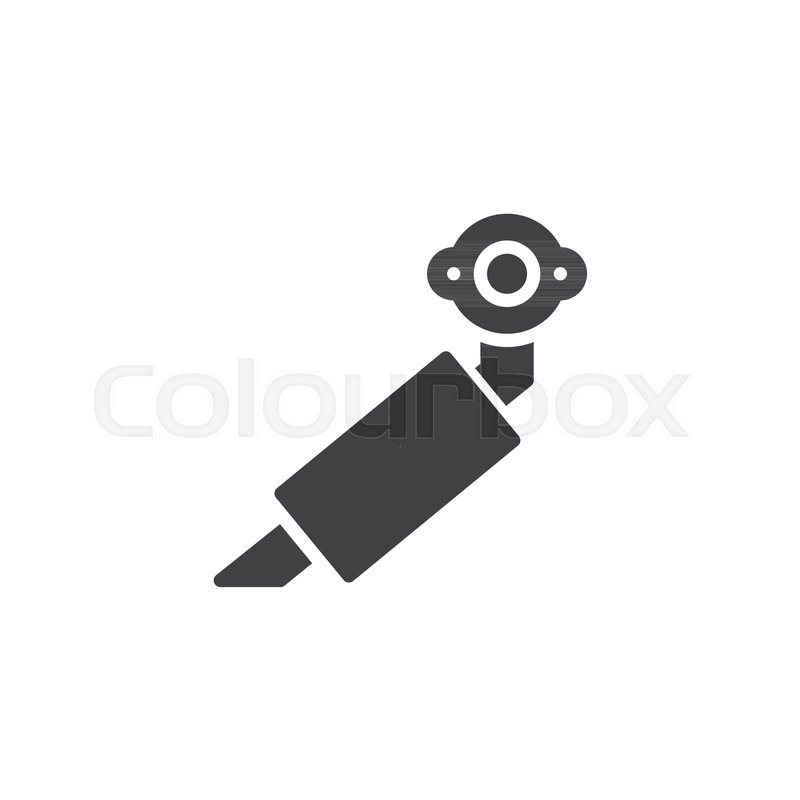 800x800 Car Exhaust Pipe Vector Icon Filled Stock Vector Colourbox
