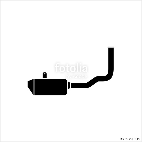 500x500 Exhaust Icon, Auto Exhaust Icon, Muffler Stock Image And Royalty
