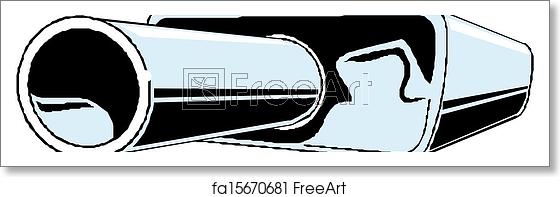 560x197 Free Art Print Of Car Exhaust Vector Illustration Freeart