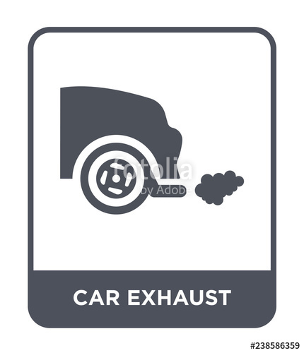 430x500 Car Exhaust Icon Vector Stock Image And Royalty Free Vector