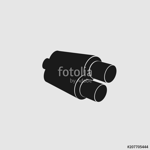 500x500 Exhaust Vector Icon For App And Website Stock Image And Royalty
