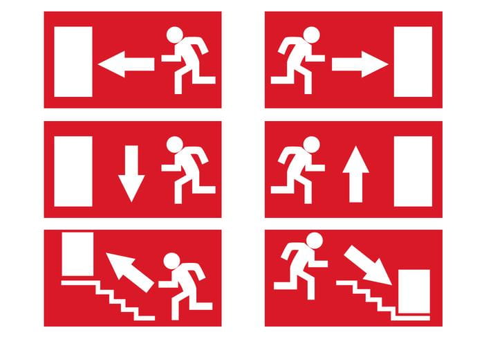 700x490 Free Emergency Exit Signs Vector Free Graphics Uihere