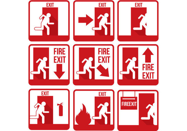 632x443 Emergency Exit Vector Free Vector Download Cannypic