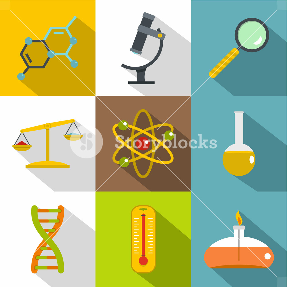 1000x1000 Chemical Experience Icon Set Flat Style Set Of Chemical
