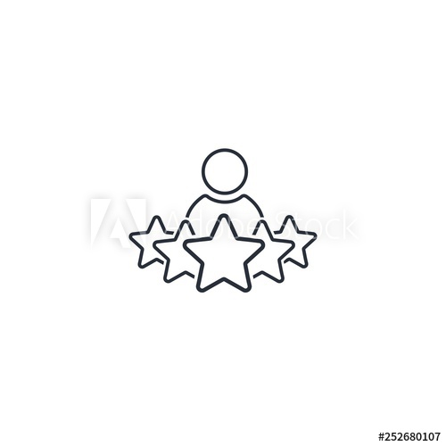 500x500 Customer Experience Vector Linear Icon