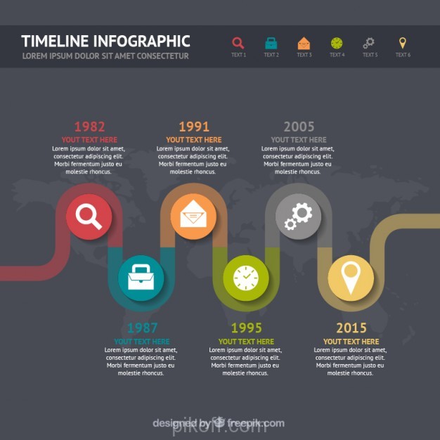 626x626 Timeline Infographic Working Experience Vector Free Download