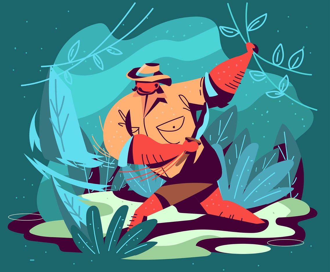 1136x936 Jungle Explorers Vector Art Graphics