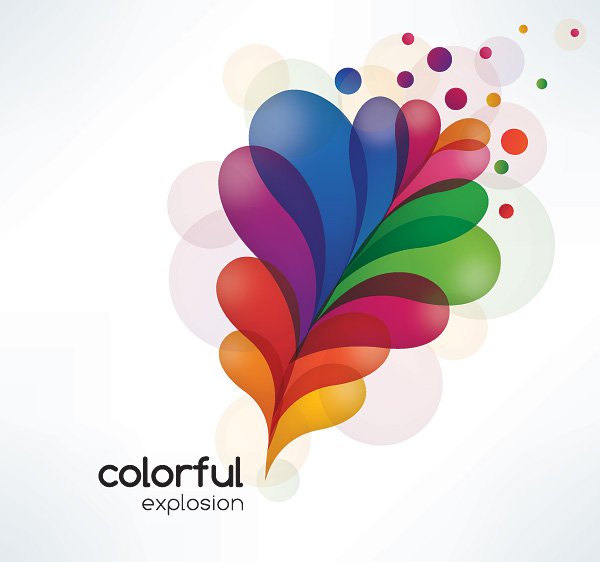 600x562 Colorful Explosion Free Vector Free Vectors Ui Download